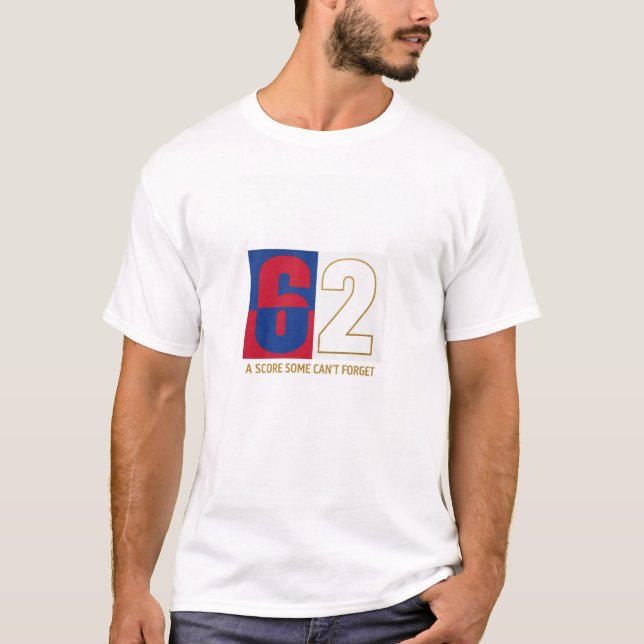 6-2 Unforgettable Score T-Shirt | Minimal Football (Vorderseite)