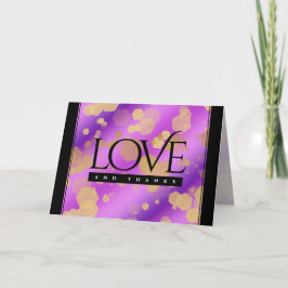 6. 33. 47. 48. Geburtstag von Amethyst Dankeskarte