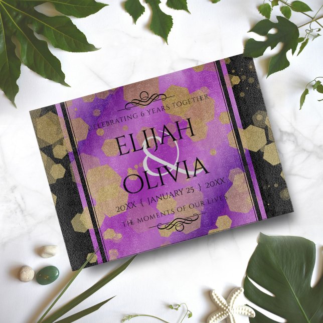 6. 33. 47. 48. Geburtstag von Amethyst Schneidebrett (Von Creator hochgeladen)