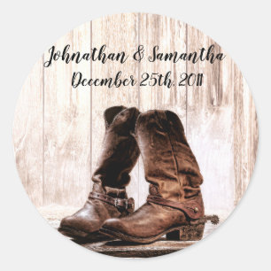 6 - 3" Bevorzuge Stickers Boots Country Rustic Wes