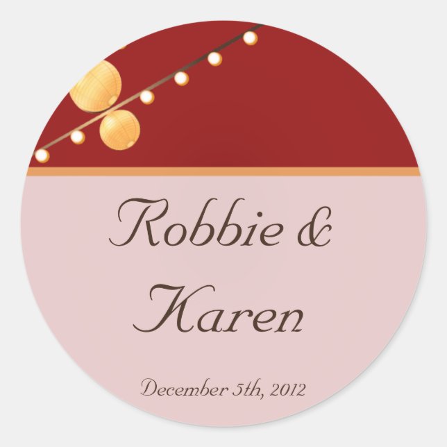 6 - 3" Bevorzugen Sticker Moderne Papierlaternen a (Vorderseite)