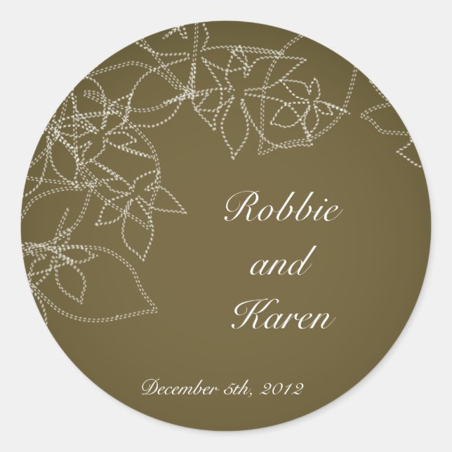 6 - 3" Bevorzugung Sticker Herbst Florale Fall Bro (Vorderseite)