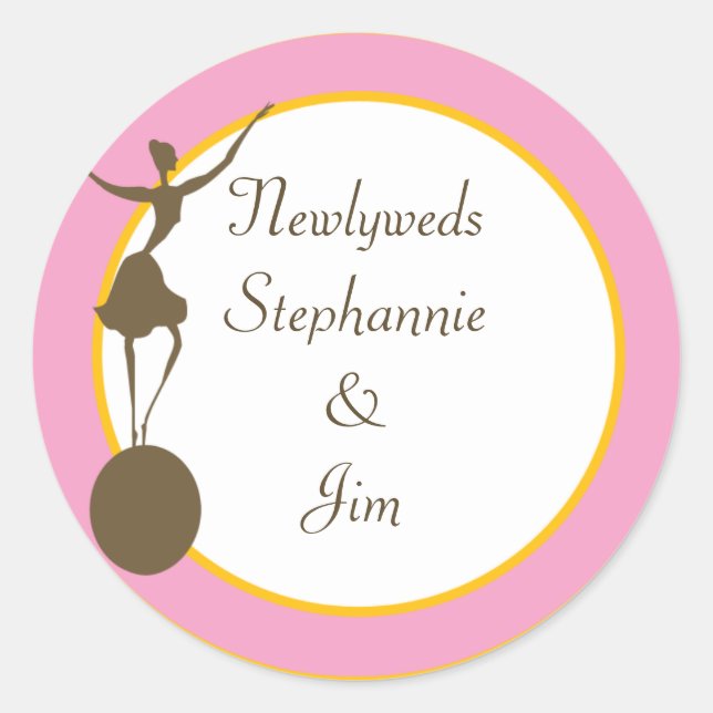 6 - 3" Bevorzugung Stickers Karneval (Vorderseite)