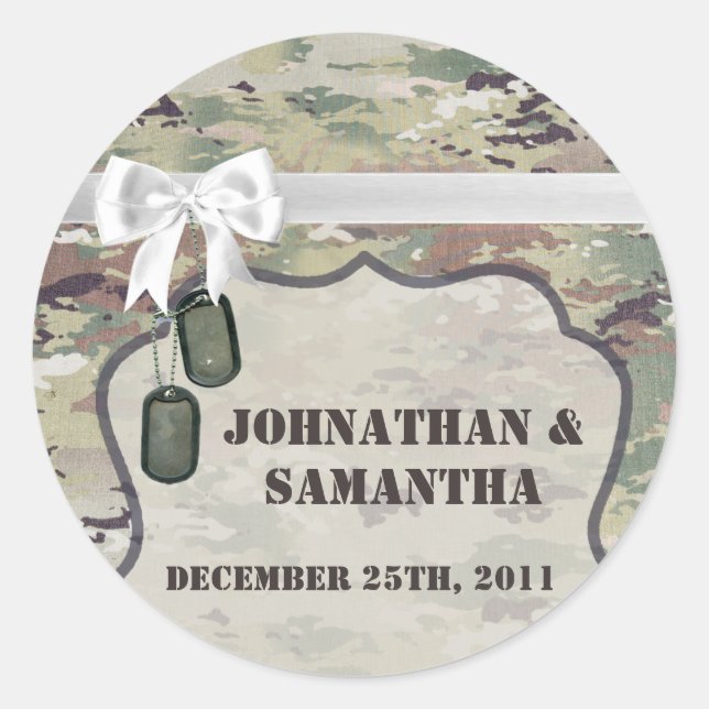 6 - 3" Gefallen Stickers Army OCP Camouflage Unifo (Vorderseite)