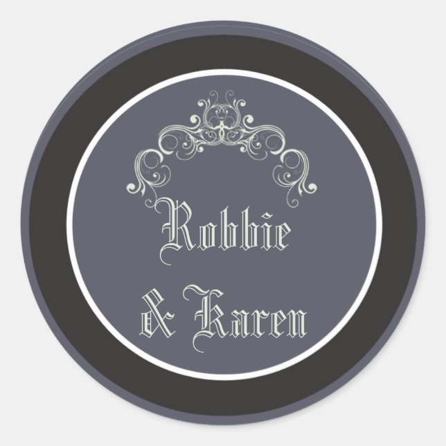 6 - 3" Gefallen Stickers Black Krawatte Affäre Gra (Vorderseite)