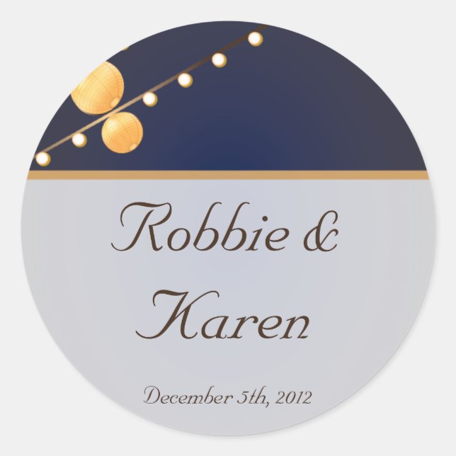 6 - 3" Sticker Sticker Moderne Papierlaternen auf  (Vorderseite)