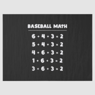 6 4 3 2 Baseballmathematik - Niedliches Spielen vo Seidenpapier