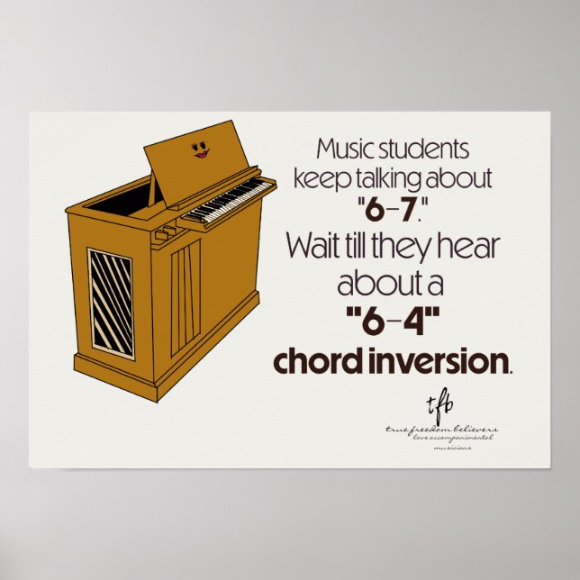 6-4 Chord Inversion SPECIAL Off-White Poster (Vorne)