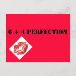 6 + 4 PERFEKTION POSTKARTE