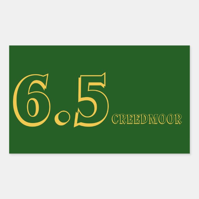 6.5 Creedmoor Ammo Aufkleber (Vorderseite)