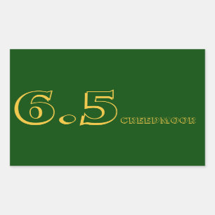 6,5 Creedmoor Munitions-Aufkleber Rechteckiger Aufkleber