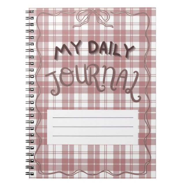 6.5" x 8.75" Classic Notebook Notizblock (Vorderseite)