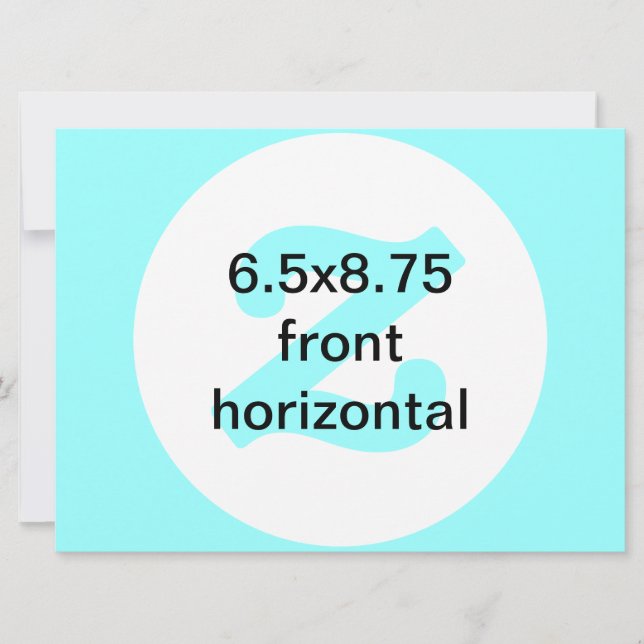 6.5x8.75 horizontale Einladung (Vorderseite)