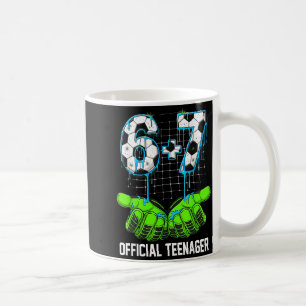 6+7 = 13 Jahre alte Jungen Mädchen Teenager 13. Ge Kaffeetasse
