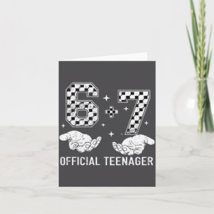 6+7 = 13 Jahre alte Jungen Mädchen Teenager 13. Ge Karte