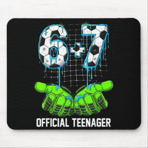 6+7 = 13 Jahre alte Jungen Mädchen Teenager 13. Ge Mousepad