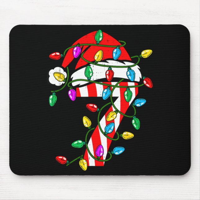 6 7 67 Meme Six Seven Candy Funny Christmas Couple Mousepad (Vorne)