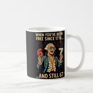 6-7 7-6 George Washington Meme Lustig 67 Design Kaffeetasse