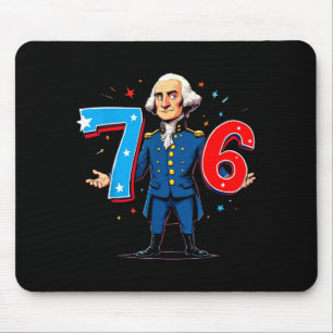 6-7 7-6 George Washington Sieben Sechs Lehrer Amer Mousepad