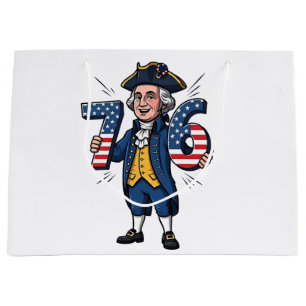 6-7-7-6 George Washington Six Seven Meme 67 Trend Große Geschenktüte