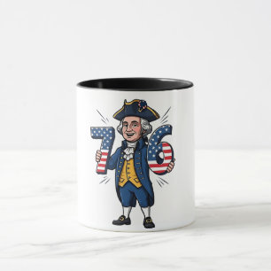 6-7-7-6 George Washington Six Seven Meme 67 Trend Tasse