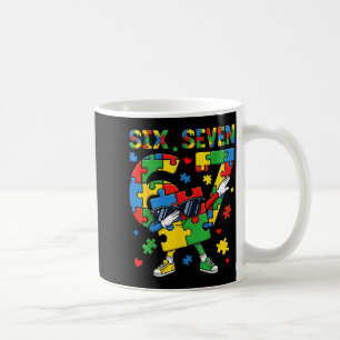 6 7 Autismus-Bewusstsein 67 Dabbing sechs sieben A Kaffeetasse