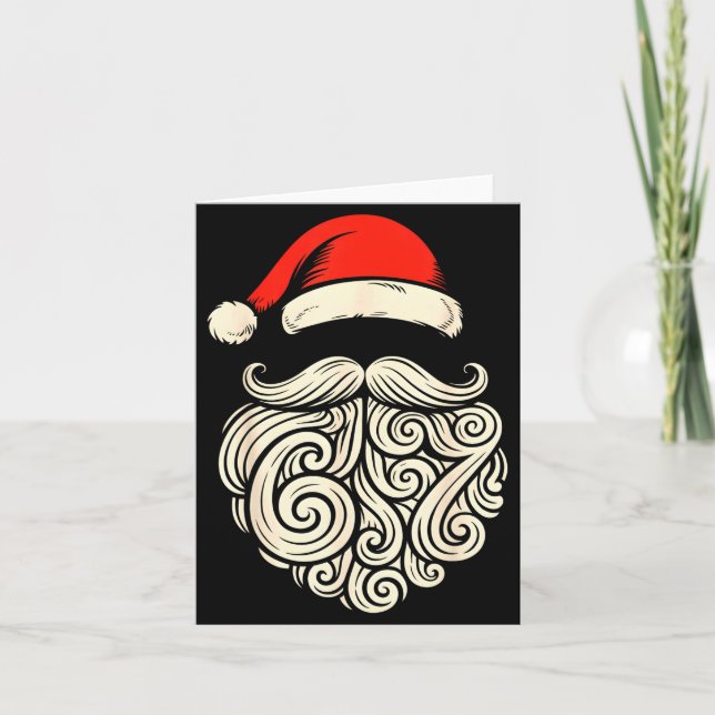 6 7 Christmas 67 Santa Six Seven Christmas Boys Te Karte (Vorderseite)