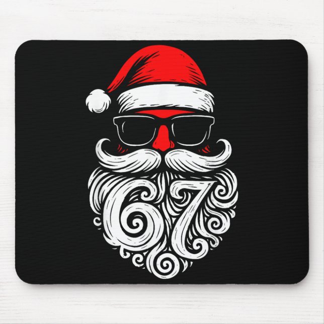 6 7 Christmas 67 Santa Six Seven Christmas Boys Te Mousepad (Vorne)