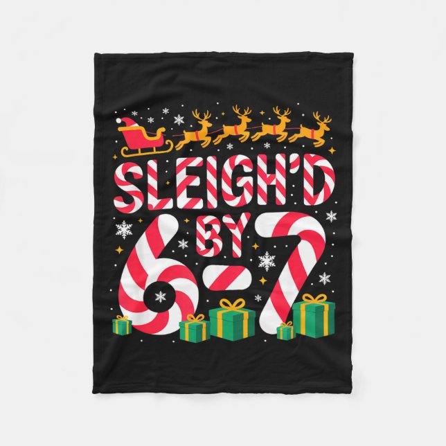 6-7 Christmas Ugly Sweater Six Seven Xmas 67 Meme  Fleecedecke (Vorderseite)