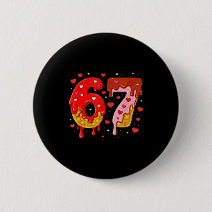 6 7 Cream Drip Six Seven Meme Valentinstag Männer  Button