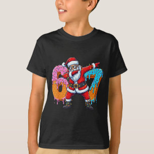 6 7 Eis Drip Weihnachtsmann Six Seven Meme Kinder T-Shirt