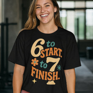 6 7 Fitnessstudio Zitat Workout Motivation T-Shirt