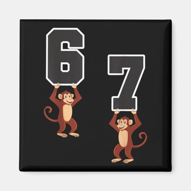 6 7 Funny Matching Teachers Halloween Kostümmonk Magnet (Vorne)