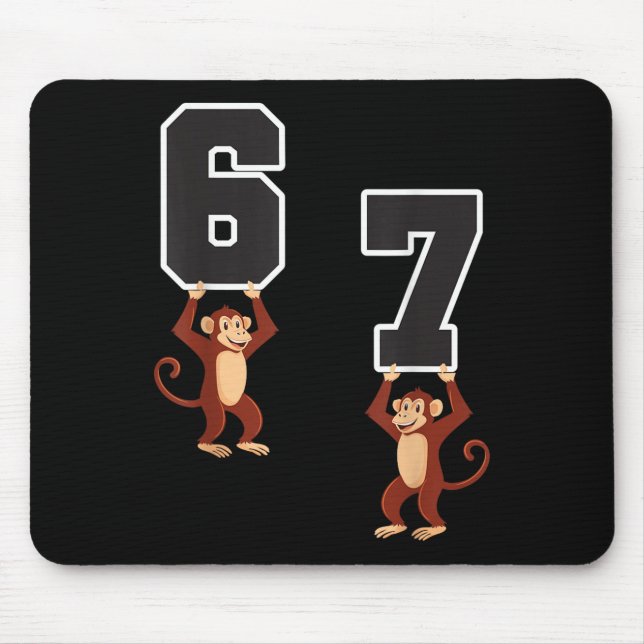 6 7 Funny Matching Teachers Halloween Kostümmonk Mousepad (Vorne)