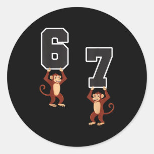 6 7 Funny Matching Teachers Halloween Kostümmonk Runder Aufkleber