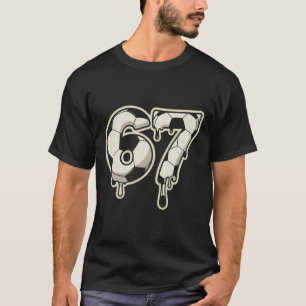 6 7 Fußball Byll Drip Grafik Six Seven Meme T-Shirt
