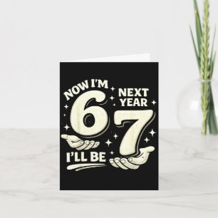 6 7 Geburtstag 6 Jahre alter Geburtstagsjunge 67 M Karte