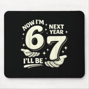 6 7 Geburtstag 6 Jahre alter Geburtstagsjunge 67 M Mousepad