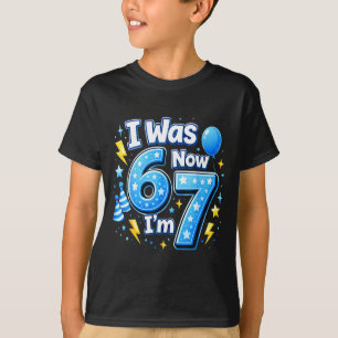 6 7 Geburtstagsjunge 7 Jahre alt war 6 7 67 Meme K T-Shirt