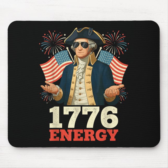 6-7 George Washington Six Seven Meme Funny 4th Of  Mousepad (Vorne)