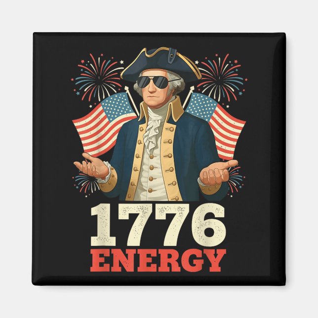 6-7 George Washington Six Seven Meme Lustig 4. Jul Magnet (Vorne)