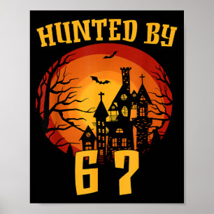 6 7 halloween 67 meme sechs sieben heimgesucht gen poster