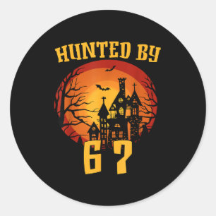 6 7 Halloween 67 Meme sechs sieben heimgesucht Gen Runder Aufkleber
