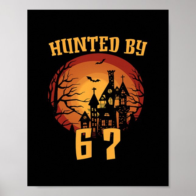 6 7 Halloween 67 Meme Six Seven Spuk Gen Alpha Poster (Vorne)