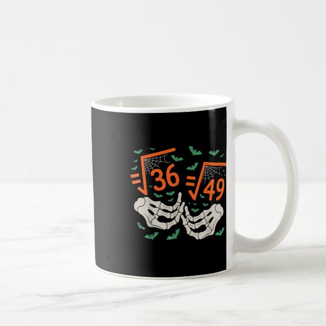 6 7 Halloween Math Square Root 67 Meme Gen Alpha S Kaffeetasse (Rechts)