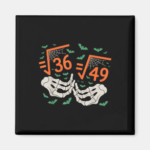 6 7 Halloween Mathe Quadratwurzel 67 Meme Gen Alph Magnet