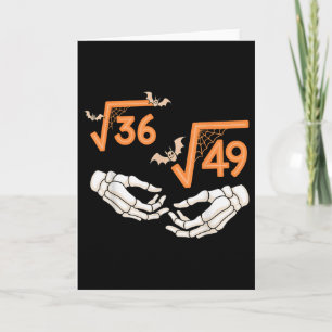 6 7 Halloween-Mathematik Quadratwurzel 67 Meme Gen Karte