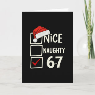6-7 Kostüm-Meme Nett Unartig 67 Weihnachten Gehirn Karte