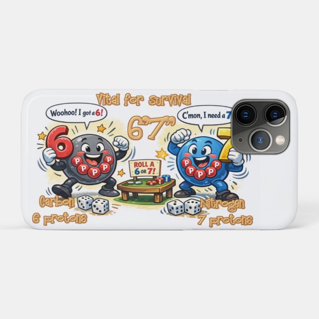 6’7” Lebenswichtige Chemie-Elemente Case-Mate iPhone Hülle (Rückseite (Horizontal))