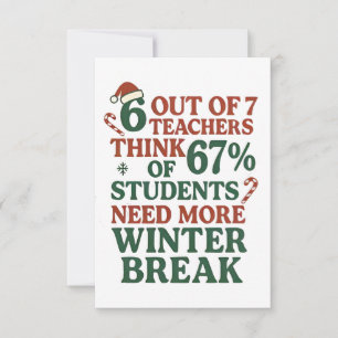 6 7 Lehrer Sechs Sieben 67 Weihnachtsmann Gen Alph Karte